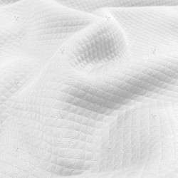 Quilted Jersey White